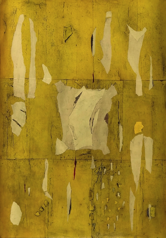 Mur doré — pièce murale
